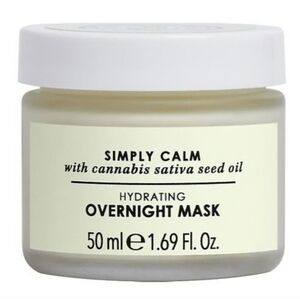 BOTANICS Vegan Simply Calm Hydrating Overnight Mask For Face Neck Stressed Skin